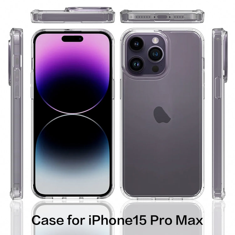 For iPhone 15 Pro Max Scratchproof Acrylic TPU Phone Case(Black) - free shipping - PMC TechLife - Order now!