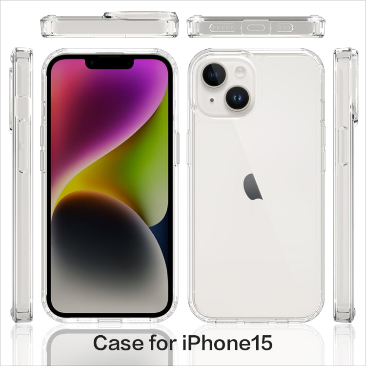 For iPhone 15 Scratchproof Acrylic TPU Phone Case(Transparent) - iPhone 15 Cases by PMC TechLife | Online Shopping South Africa | PMC TechLife | Buy Now Pay Later Mobicred