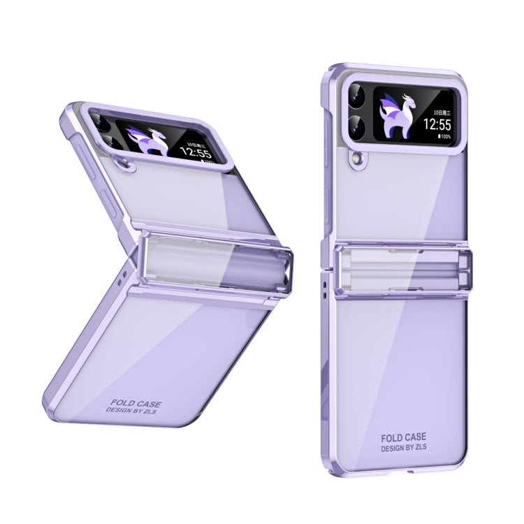 For Samsung Galaxy Z Flip4 5G Electroplating Phantom Series PC Folding Case with Hinge(Purple) - free shipping - PMC TechLife - Order now!
