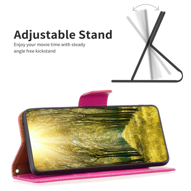 For Xiaomi Redmi 12 4G Litchi Texture Pure Color Leather Phone Case(Rose Red) - free shipping - PMC TechLife - Order now!