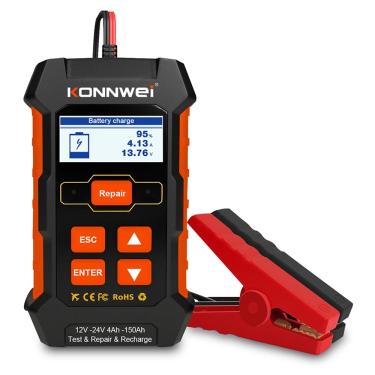 KONNWEI KW520 12V / 24V 3 in 1 Car Battery Tester with Detection & Repair & Charging Function(US Plug) - free shipping - PMC TechLife - Order now!