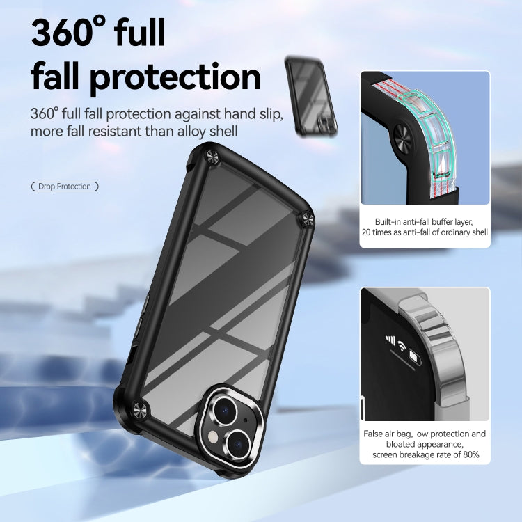 For iPhone 15 TPU + PC Lens Protection Phone Case(Black) - free shipping - PMC TechLife - Order now!