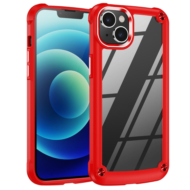 For iPhone 15 Plus TPU + PC Lens Protection Phone Case(Red) - free shipping - PMC TechLife - Order now!