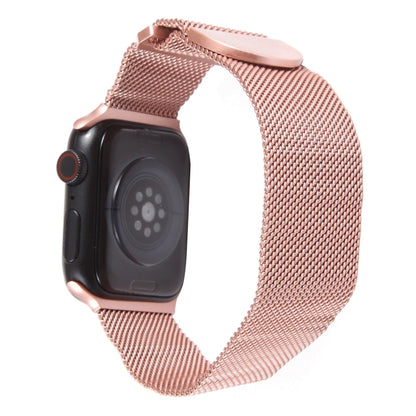 For Apple Watch 8 45mm Milanese Metal Magnetic Watch Band(Pink) - Watch Bands by PMC Jewellery | Online Shopping South Africa | PMC Jewellery