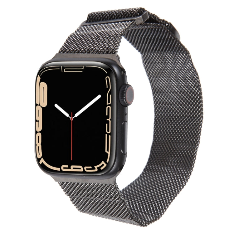 For Apple Watch SE 2022 40mm Milanese Metal Magnetic Watch Band(Gunmetal) - Watch Bands by PMC Jewellery | Online Shopping South Africa | PMC Jewellery