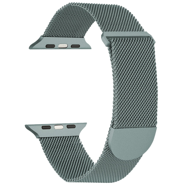 For Apple Watch SE 40mm Milanese Metal Magnetic Watch Band(Pine Green) - Watch Bands by PMC Jewellery | Online Shopping South Africa | PMC Jewellery