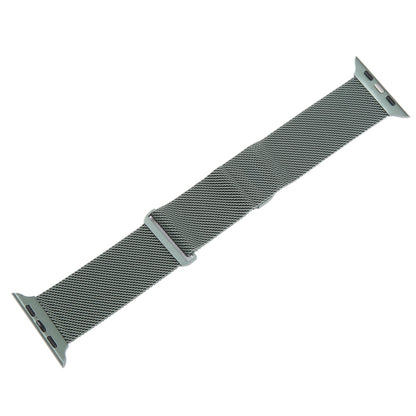 For Apple Watch SE 40mm Milanese Metal Magnetic Watch Band(Pine Green) - Watch Bands by PMC Jewellery | Online Shopping South Africa | PMC Jewellery