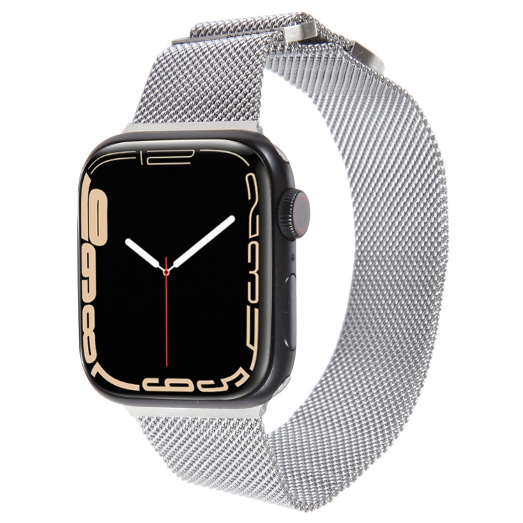 For Apple Watch SE 44mm Milanese Metal Magnetic Watch Band(Silver) - Watch Bands by PMC Jewellery | Online Shopping South Africa | PMC Jewellery