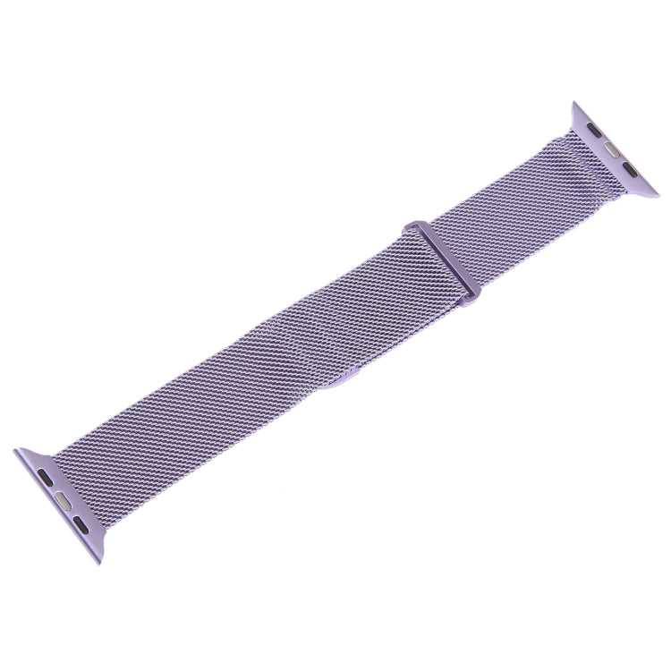 For Apple Watch SE 44mm Milanese Metal Magnetic Watch Band(Lavender Purple) - Watch Bands by PMC Jewellery | Online Shopping South Africa | PMC Jewellery