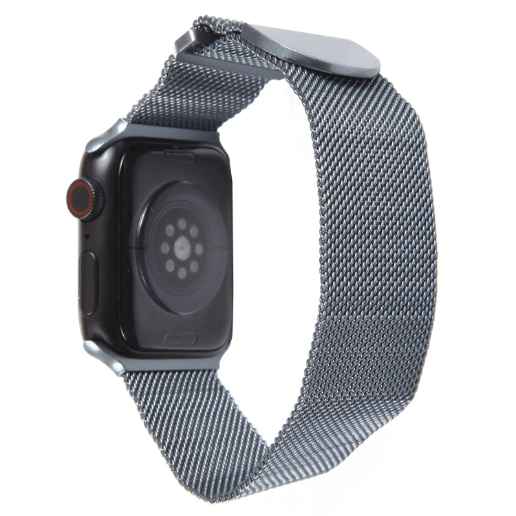 For Apple Watch 5 40mm Milanese Metal Magnetic Watch Band(Space Grey) - Watch Bands by PMC TechLife | Online Shopping South Africa | PMC TechLife