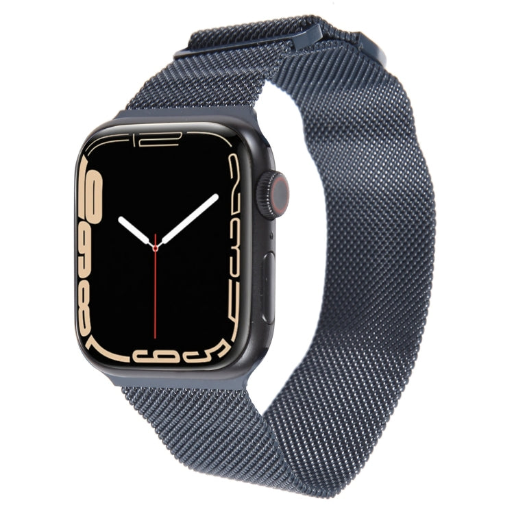 For Apple Watch 4 40mm Milanese Metal Magnetic Watch Band(Midnight Blue) - Watch Bands by PMC Jewellery | Online Shopping South Africa | PMC Jewellery