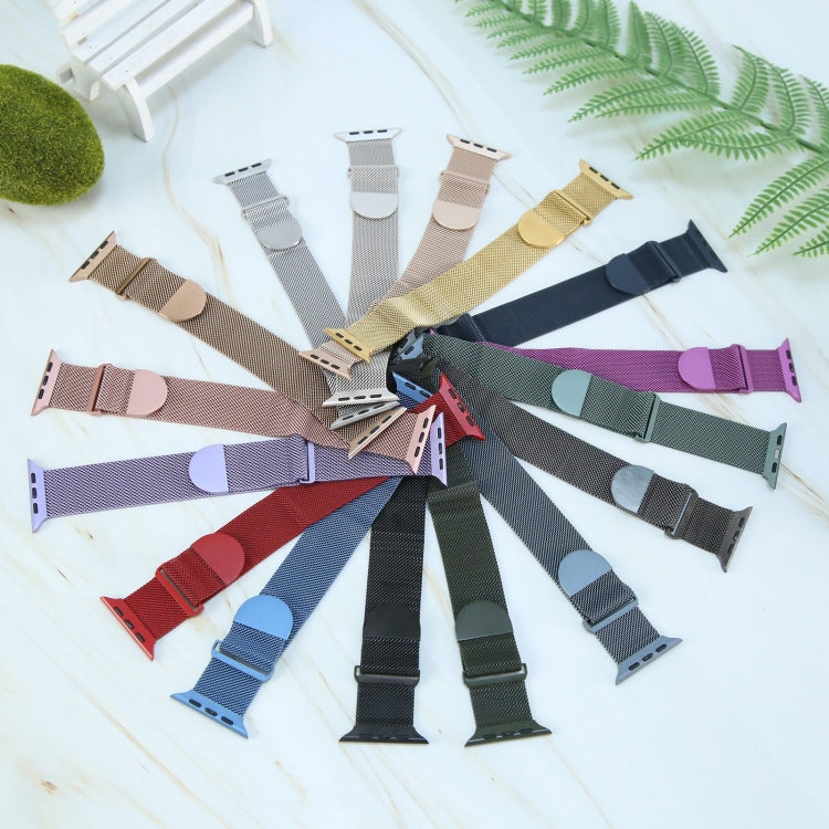 For Apple Watch 6 44mm Milanese Metal Magnetic Watch Band(Space Grey) - Watch Bands by PMC TechLife | Online Shopping South Africa | PMC TechLife