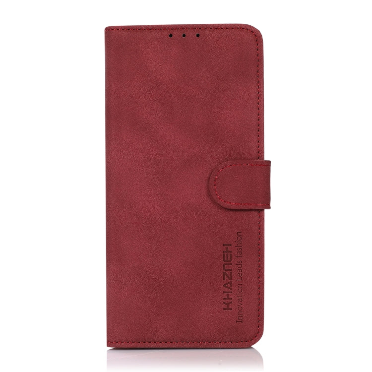 For iPhone 15 Pro KHAZNEH Matte Texture Leather Phone Case(Red) - free shipping - PMC TechLife - Order now!