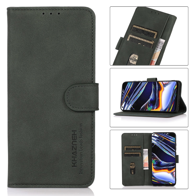 For iPhone 15 Plus KHAZNEH Matte Texture Leather Phone Case(Green) - free shipping - PMC TechLife - Order now!