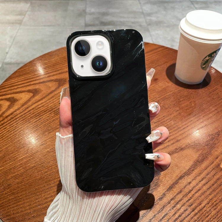 For iPhone 14 Plus Solid Color Wave Texture TPU Phone Case(Black) - iPhone 14 Plus Cases by PMC TechLife | Online Shopping South Africa | PMC TechLife