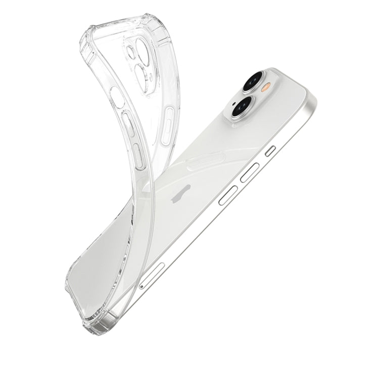 For iPhone 15 Four-Corner Shockproof Clear TPU Phone Case(Transparent) - iPhone 15 Cases by PMC Jewellery | Online Shopping South Africa | PMC Jewellery