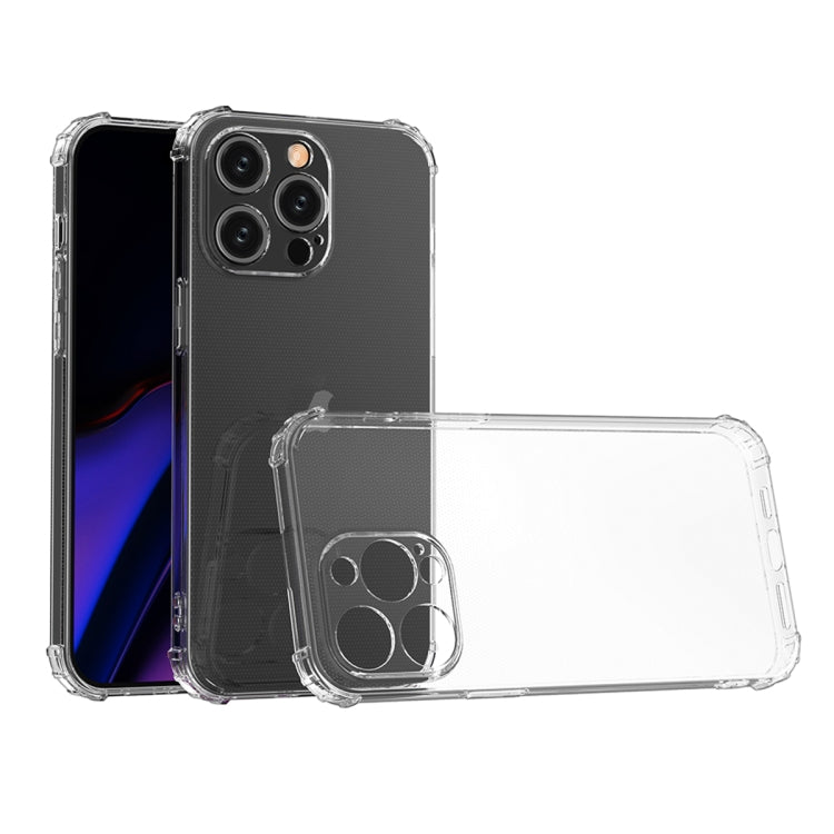 For iPhone 15 Pro Four-Corner Shockproof Clear TPU Phone Case(Transparent) - iPhone 15 Pro Cases by PMC Jewellery | Online Shopping South Africa | PMC Jewellery