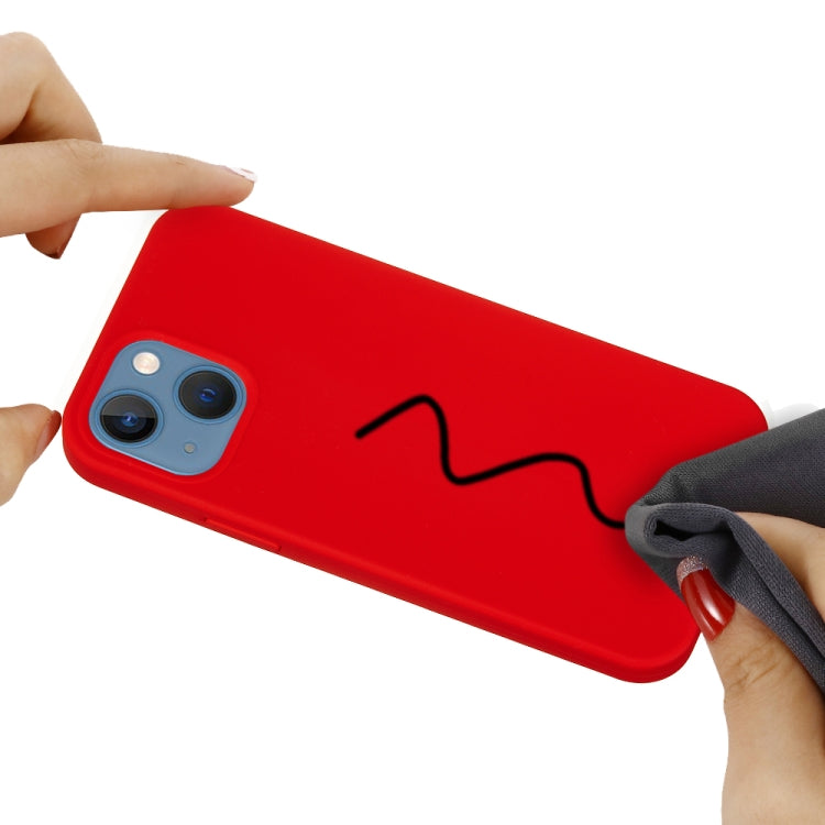 For iPhone 15 Solid Color Silicone Phone Case(Red) - iPhone 15 Cases by PMC TechLife | Online Shopping South Africa | PMC TechLife