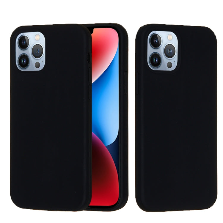 For iPhone 15 Pro Solid Color Silicone Phone Case(Black) - iPhone 15 Pro Cases by PMC Jewellery | Online Shopping South Africa | PMC Jewellery