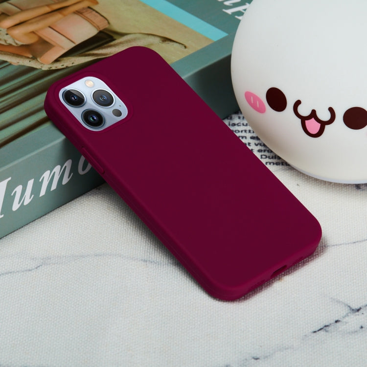 For iPhone 15 Pro Solid Color Silicone Phone Case(Violet) - iPhone 15 Pro Cases by PMC TechLife | Online Shopping South Africa | PMC TechLife