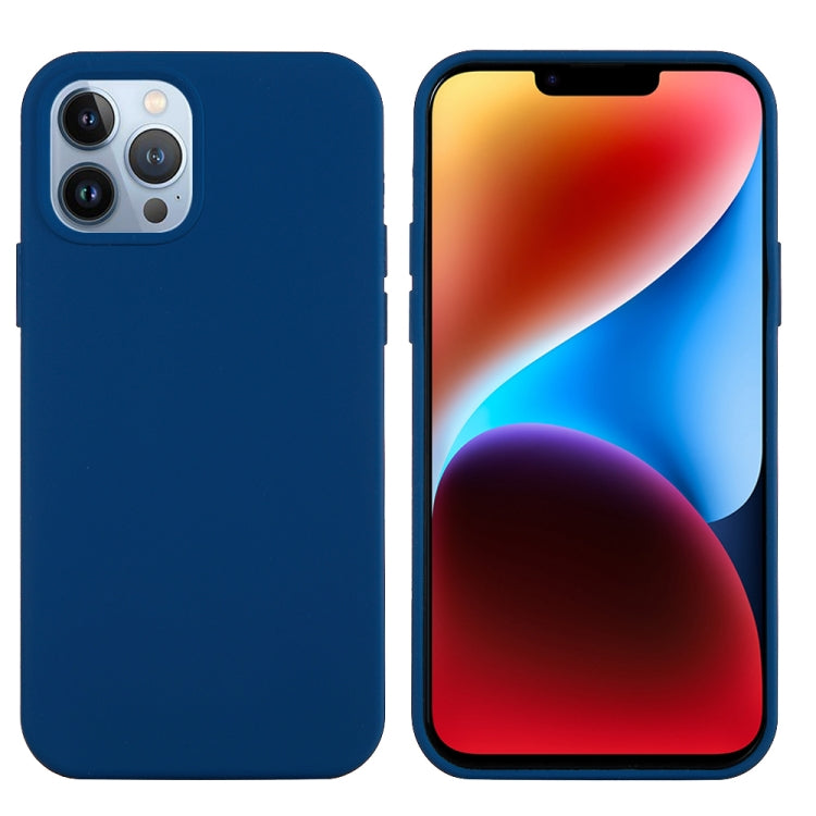 For iPhone 15 Pro Max Solid Color Silicone Phone Case(Cobalt Blue) - iPhone 15 Pro Max Cases by PMC TechLife | Online Shopping South Africa | PMC TechLife