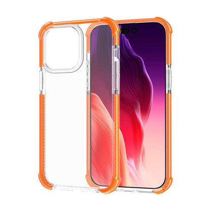 For iPhone 15 Pro Max Four-corner Shockproof TPU + Acrylic Phone Case(Orange) - iPhone 15 Pro Max Cases by PMC Jewellery | Online Shopping South Africa | PMC Jewellery