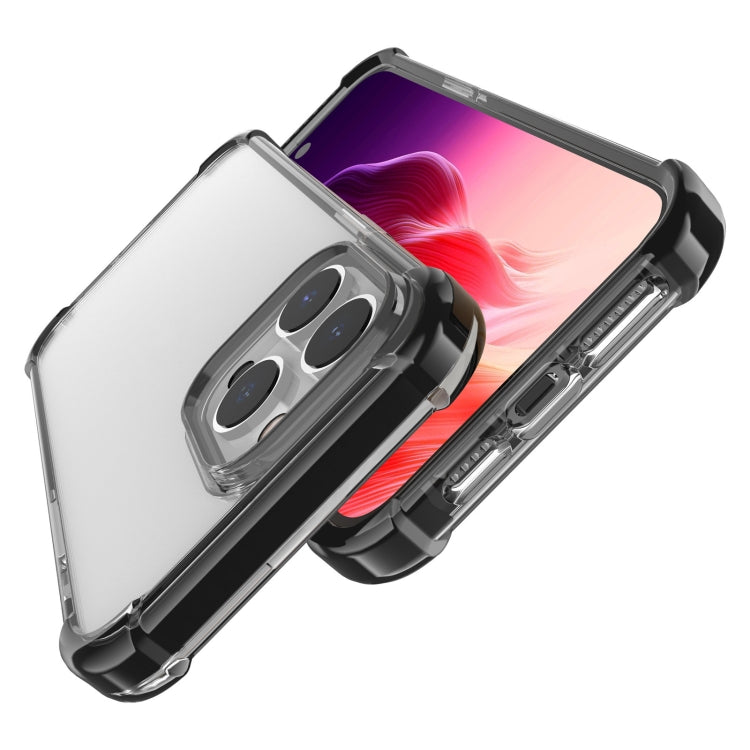 For iPhone 15 Pro Max Four-corner Shockproof TPU + Acrylic Phone Case(Black) - iPhone 15 Pro Max Cases by PMC Jewellery | Online Shopping South Africa | PMC Jewellery