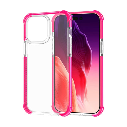 For iPhone 15 Pro Four-corner Shockproof TPU + Acrylic Phone Case(Pink) - iPhone 15 Pro Cases by PMC Jewellery | Online Shopping South Africa | PMC Jewellery