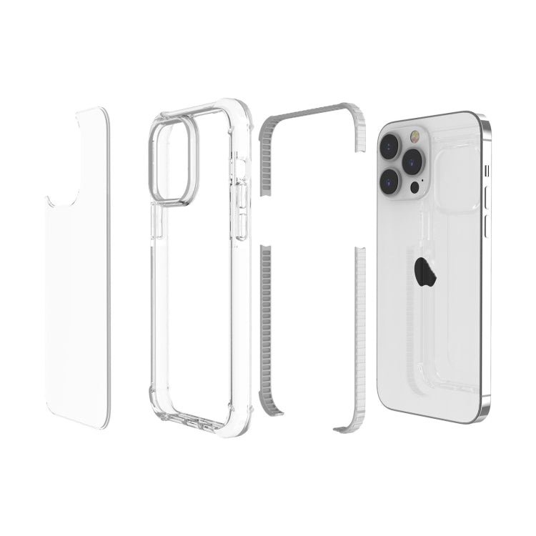 For iPhone 15 Pro Four-corner Shockproof TPU + Acrylic Phone Case(Transparent) - iPhone 15 Pro Cases by PMC TechLife | Online Shopping South Africa | PMC TechLife