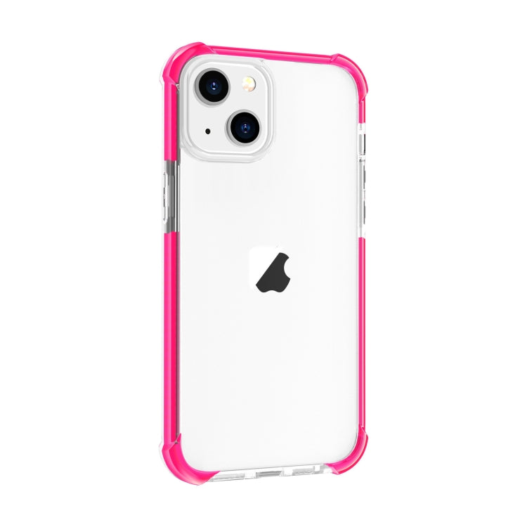 For iPhone 15 Plus Four-corner Shockproof TPU + Acrylic Phone Case(Pink) - iPhone 15 Plus Cases by PMC Jewellery | Online Shopping South Africa | PMC Jewellery