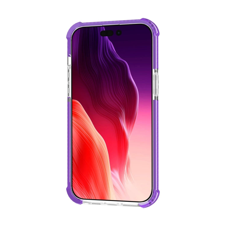 For iPhone 15 Four-corner Shockproof TPU + Acrylic Phone Case(Purple) - iPhone 15 Cases by PMC Jewellery | Online Shopping South Africa | PMC Jewellery