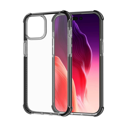 For iPhone 15 Four-corner Shockproof TPU + Acrylic Phone Case(Black) - iPhone 15 Cases by PMC Jewellery | Online Shopping South Africa | PMC Jewellery