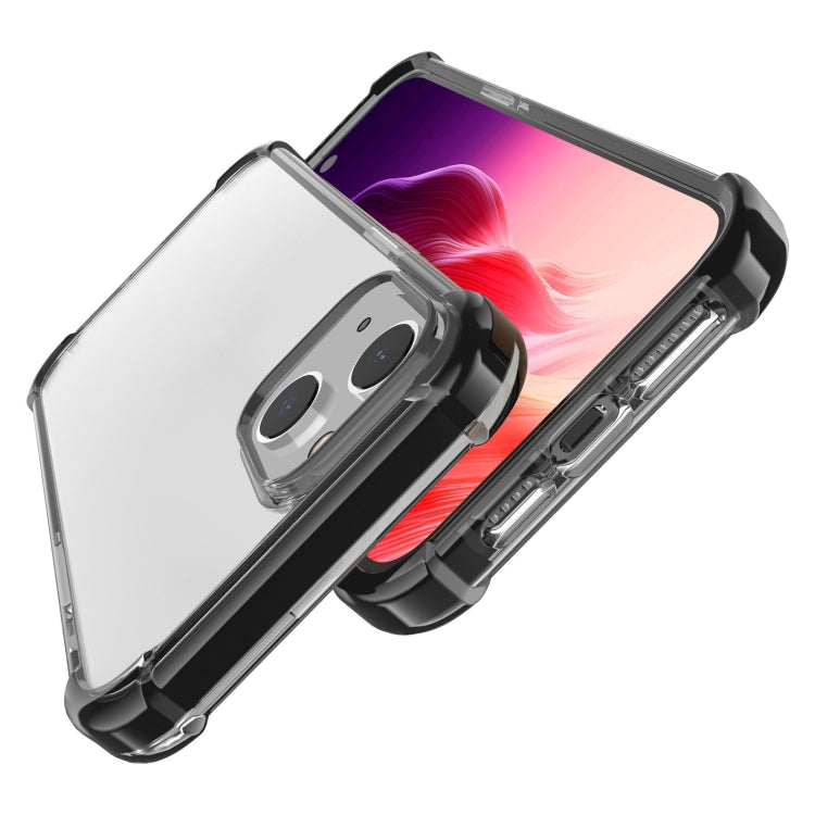 For iPhone 15 Four-corner Shockproof TPU + Acrylic Phone Case(Black) - iPhone 15 Cases by PMC Jewellery | Online Shopping South Africa | PMC Jewellery