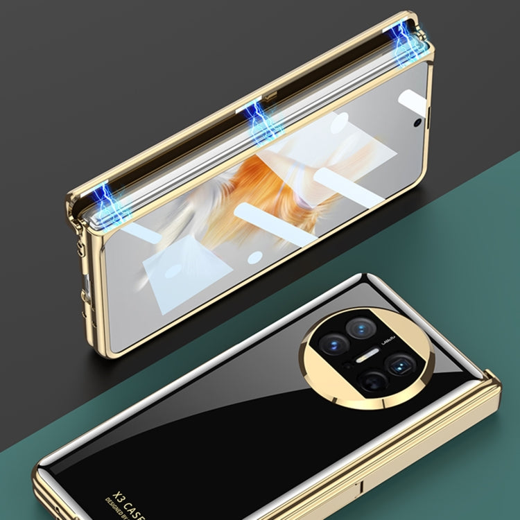 For Huawei Mate X3 GKK Integrated Plating Hinge Folding Phone Case(Green) - Huawei Cases by GKK | Online Shopping South Africa | PMC TechLife | Buy Now Pay Later Mobicred
