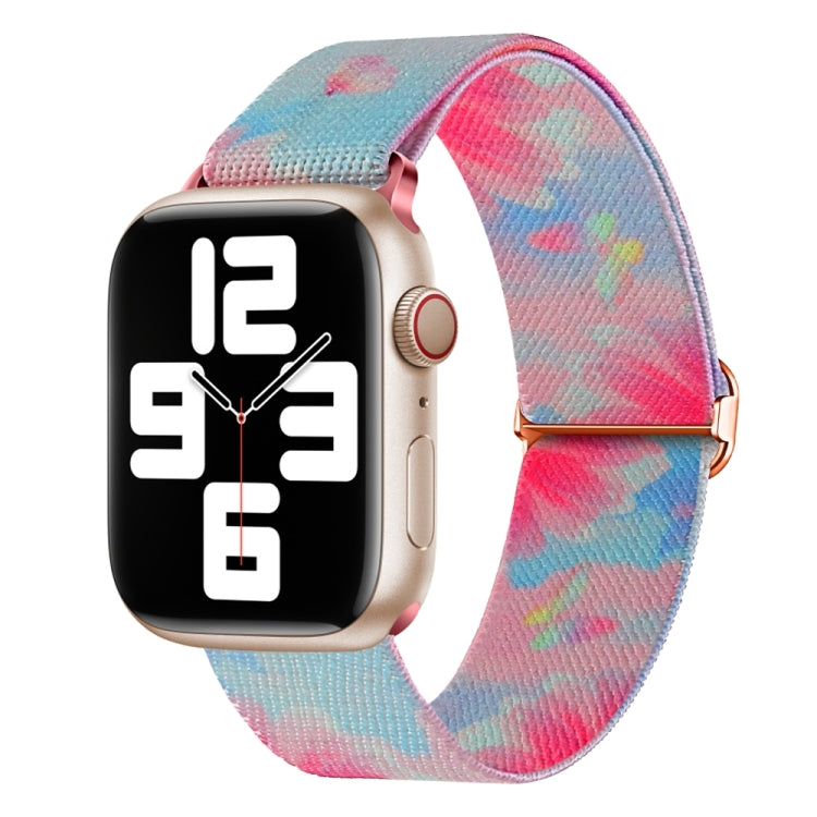 For Apple Watch 2 42mm Painted Pattern Nylon Replacement Watch Band(Flower Butterfly) - Watch Bands by PMC TechLife | Online Shopping South Africa | PMC TechLife