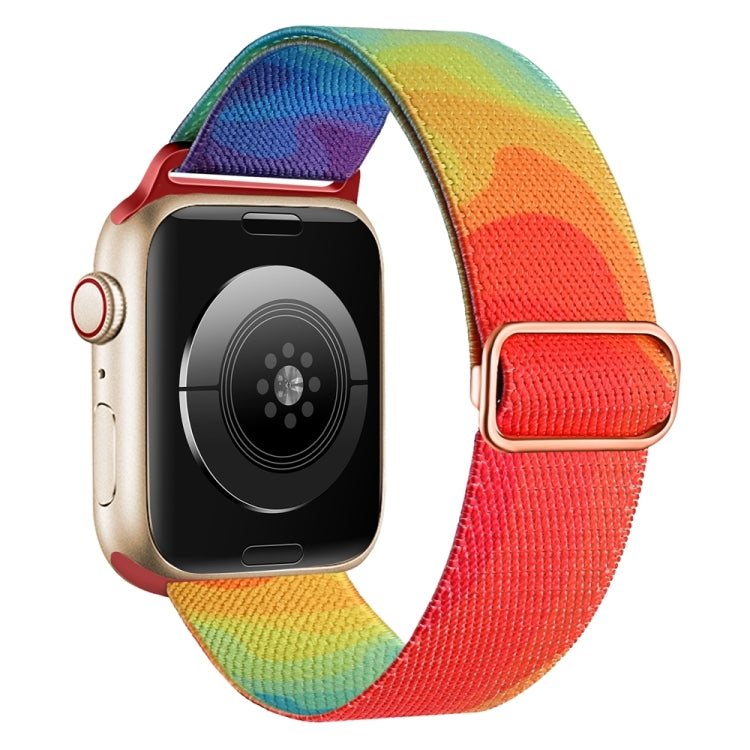 For Apple Watch 2 42mm Painted Pattern Nylon Replacement Watch Band(Liquid Colorful) - Watch Bands by PMC TechLife | Online Shopping South Africa | PMC TechLife