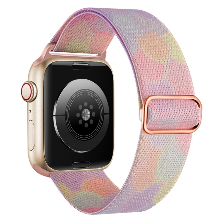 For Apple Watch 9 41mm Painted Pattern Nylon Replacement Watch Band(Symphony Bubbles) - Watch Bands by PMC TechLife | Online Shopping South Africa | PMC TechLife