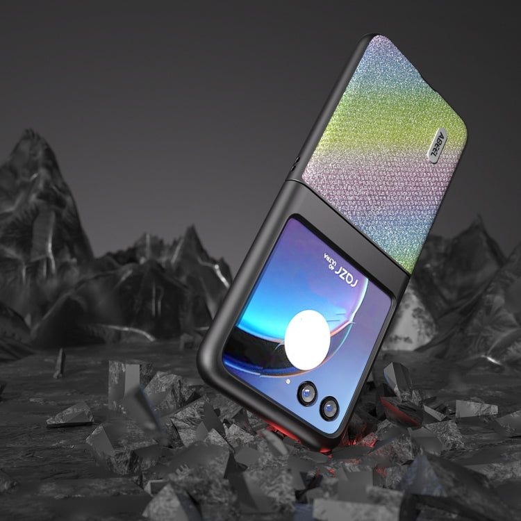 For Motorola Razr 40 Ultra ABEEL Diamond Series Black Edge Phone Case(Rainbow) - free shipping - PMC TechLife - Order now!