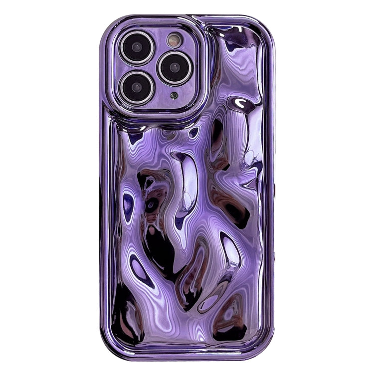 For iPhone 11 Pro Max Electroplating Meteorite Texture TPU Phone Case(Purple) - iPhone 11 Pro Max Cases by PMC Jewellery | Online Shopping South Africa | PMC Jewellery