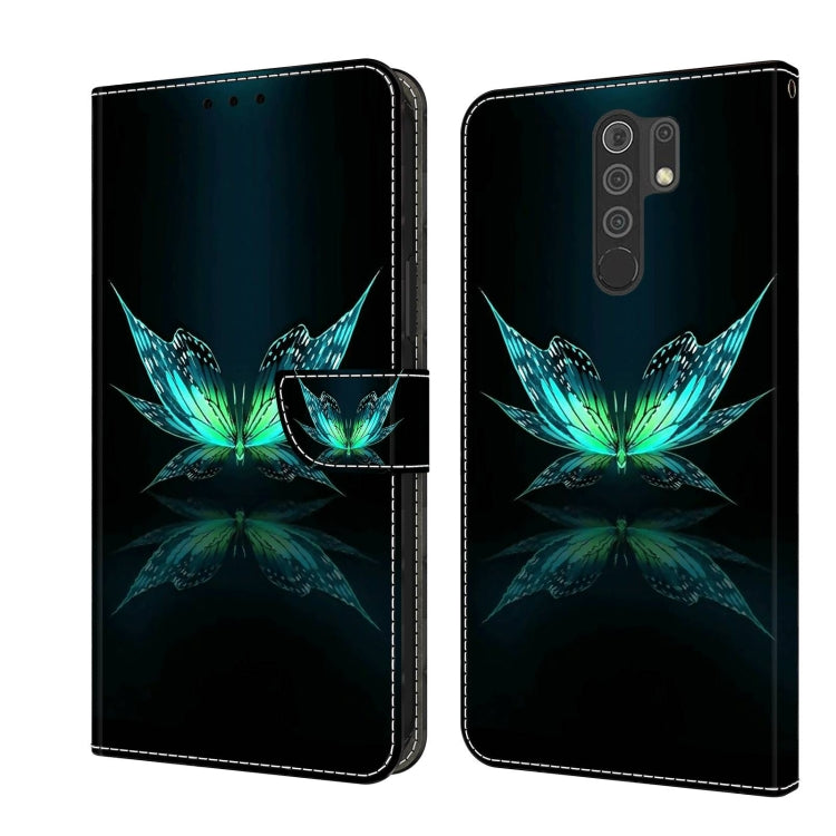 For Xiaomi Redmi 9 Crystal 3D Shockproof Protective Leather Phone Case(Reflection Dutterfly) - free shipping - PMC TechLife - Order now!