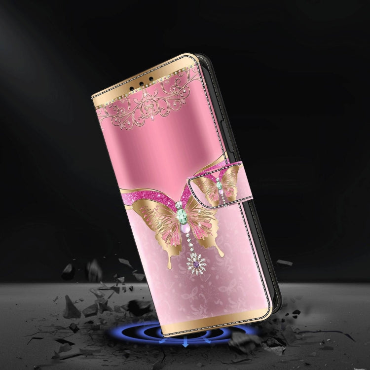 For Xiaomi Redmi 9C Crystal 3D Shockproof Protective Leather Phone Case(Pink Bottom Butterfly) - free shipping - PMC TechLife - Order now!