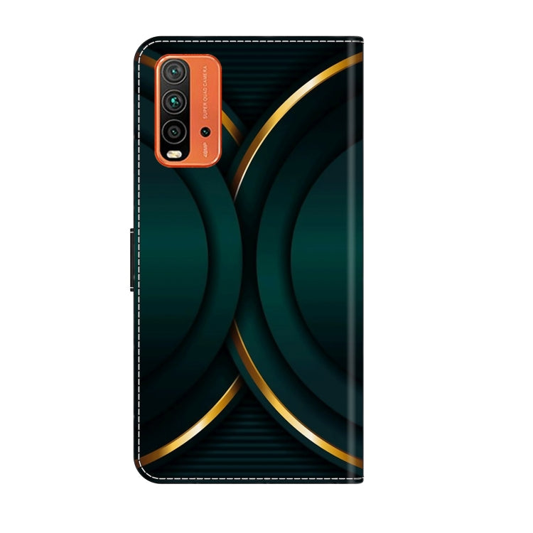 For Xiaomi Redmi 9T Crystal 3D Shockproof Protective Leather Phone Case(Gold Outline) - free shipping - PMC TechLife - Order now!