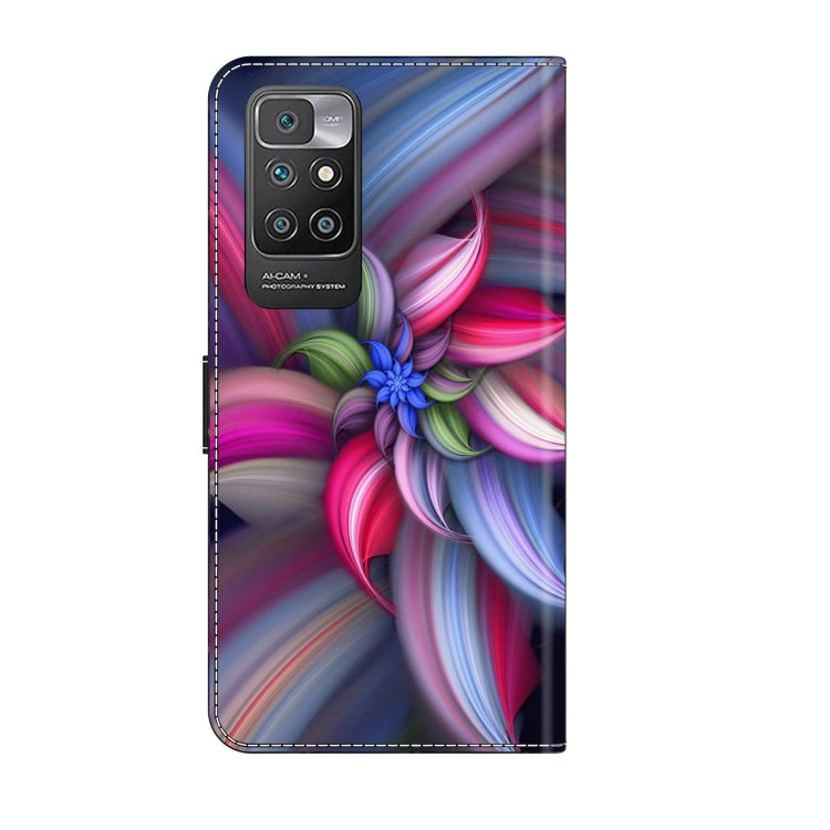 For Xiaomi Redmi 10 Crystal 3D Shockproof Protective Leather Phone Case(Colorful Flower) - free shipping - PMC TechLife - Order now!