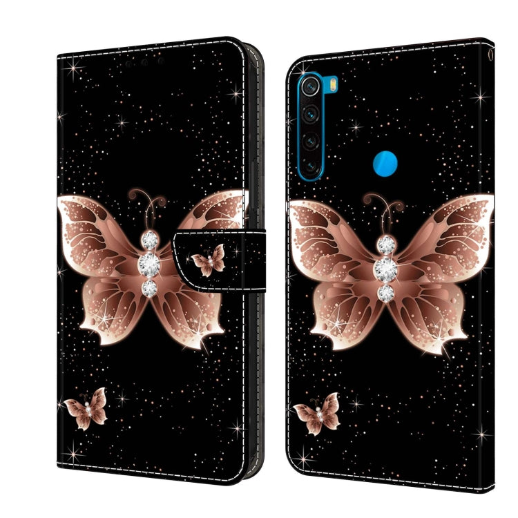For Xiaomi Redmi Note 8 Crystal 3D Shockproof Protective Leather Phone Case(Pink Diamond Butterfly) - free shipping - PMC TechLife - Order now!