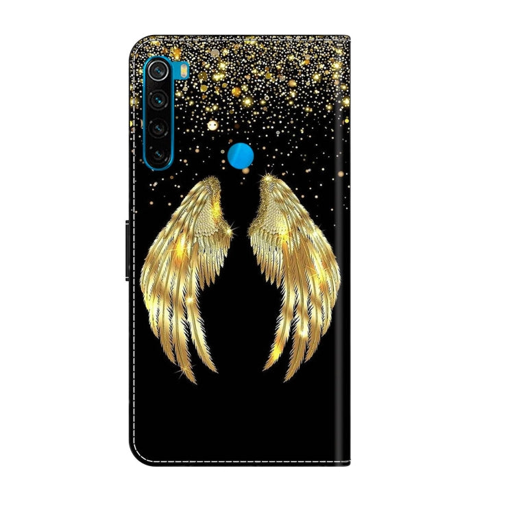 For Xiaomi Redmi Note 8 Crystal 3D Shockproof Protective Leather Phone Case(Golden Wings) - free shipping - PMC TechLife - Order now!