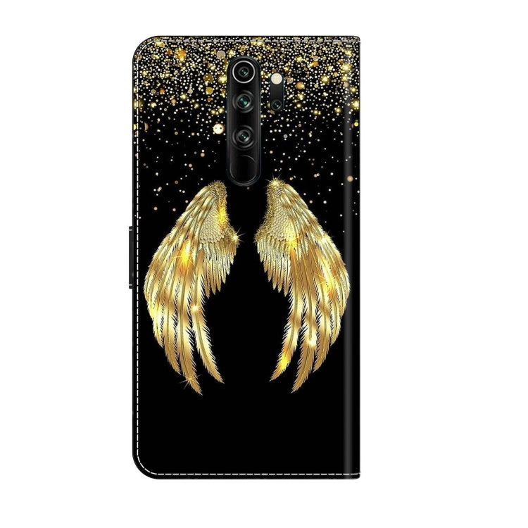 For Xiaomi Redmi Note 8 Pro Crystal 3D Shockproof Protective Leather Phone Case(Golden Wings) - free shipping - PMC TechLife - Order now!