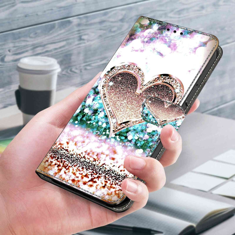 For Xiaomi Redmi Note 8T Crystal 3D Shockproof Protective Leather Phone Case(Pink Diamond Heart) - free shipping - PMC TechLife - Order now!