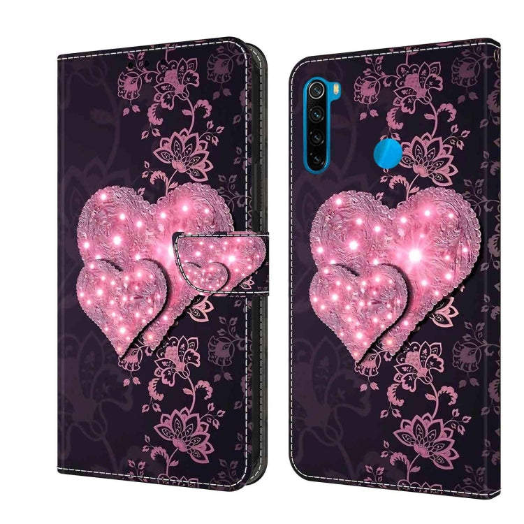 For Xiaomi Redmi Note 8T Crystal 3D Shockproof Protective Leather Phone Case(Lace Love) - free shipping - PMC TechLife - Order now!