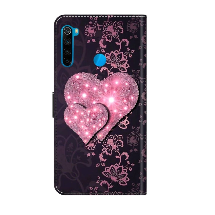 For Xiaomi Redmi Note 8T Crystal 3D Shockproof Protective Leather Phone Case(Lace Love) - free shipping - PMC TechLife - Order now!