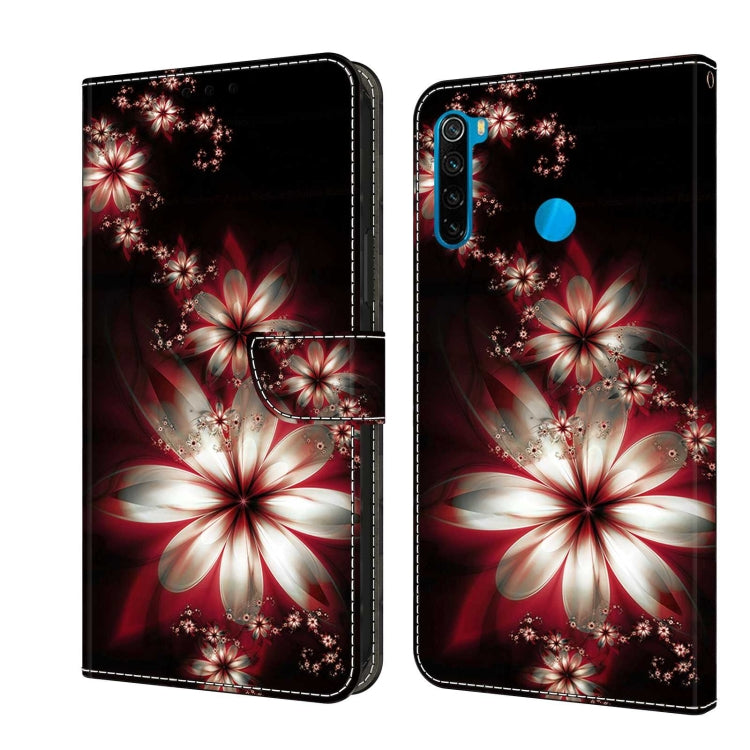 For Xiaomi Redmi Note 8T Crystal 3D Shockproof Protective Leather Phone Case(Fantastic Flower) - Xiaomi Cases by PMC Jewellery | Online Shopping South Africa | PMC Jewellery